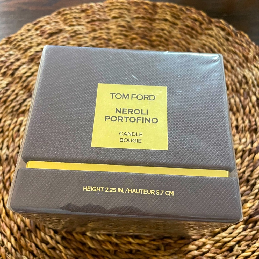 Tom Ford Candle in Elegant Brown and Gold